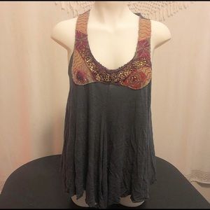 Free People Size Small Beaded Tank